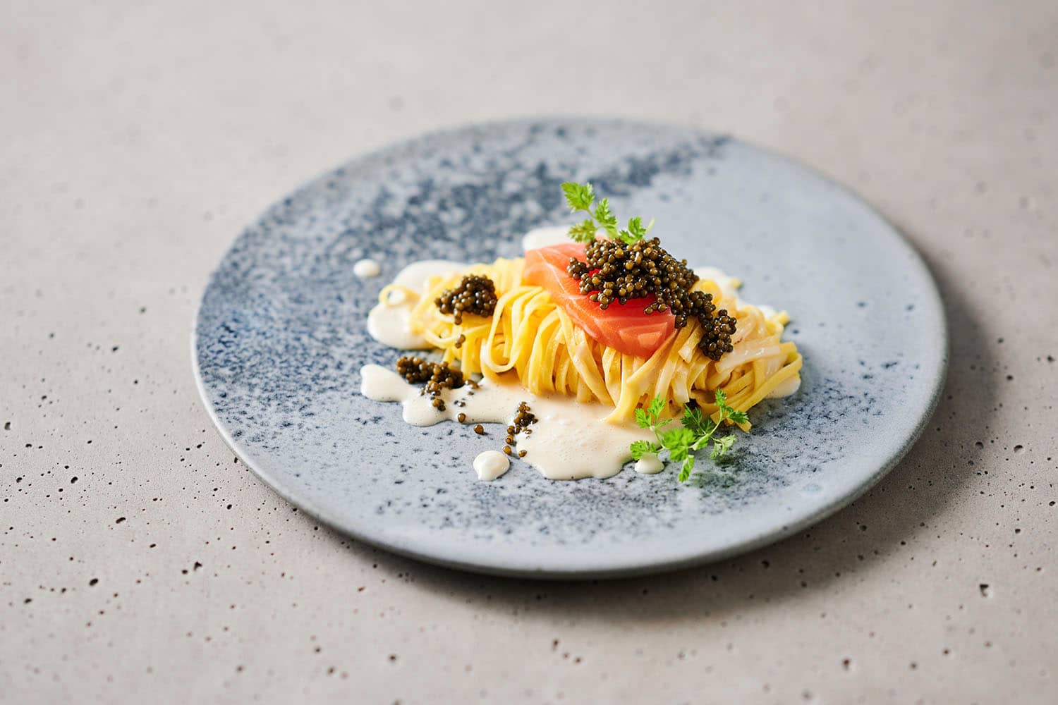 Spaghettini in Rahm mit Kaviar - Imperial Caviar GmbH
